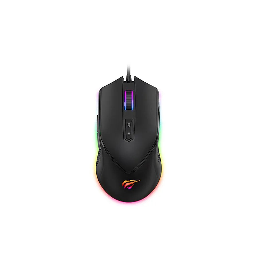 Souris de jeux rétroéclairée avec fil à 7 boutons - 7000 DPI - USB