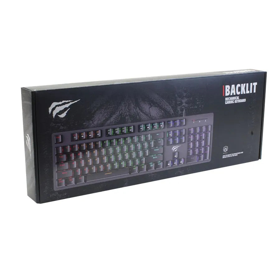 Clavier mécanique rétroéclairé RVB de jeu - USB - 104 touches