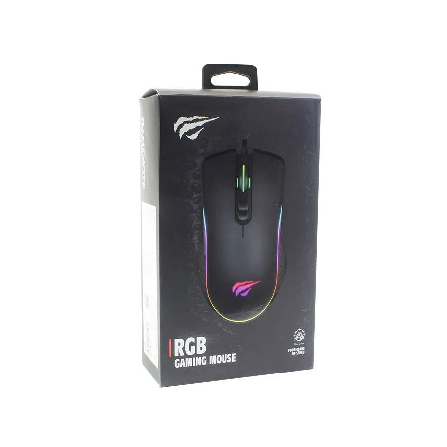 Souris de jeux rétroéclairée avec fil - RVB - 7 boutons - USB