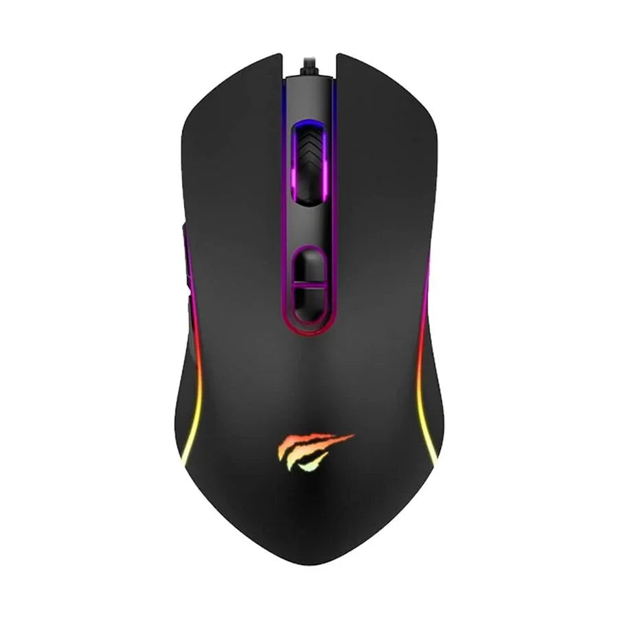 Souris de jeux rétroéclairée avec fil - RVB - 7 boutons - USB