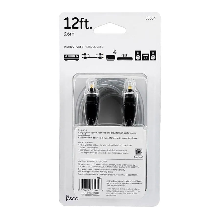 Câble à fibre optique numérique Toslink - 3.6m