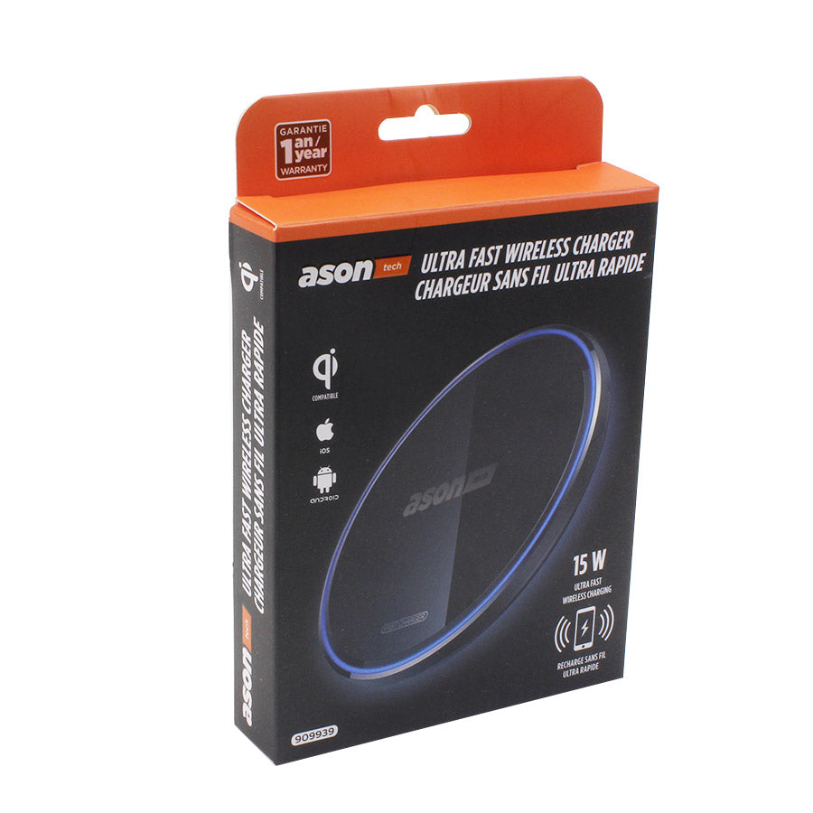 Chargeur sans fil Qi ultra rapide - 15 W