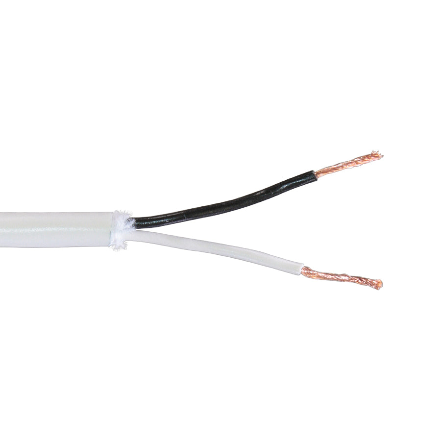 Câble de fils mutlibrins - 2C/18 AWG - SVT - FT2 - Blanc - 20 m