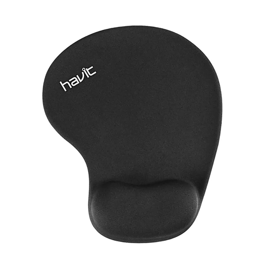 Tapis de souris avec repose-poignet en gel - Noir