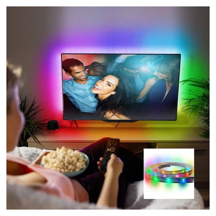 Addressable Flexible LED Strip with Remote Control - USB - RGB - 4m