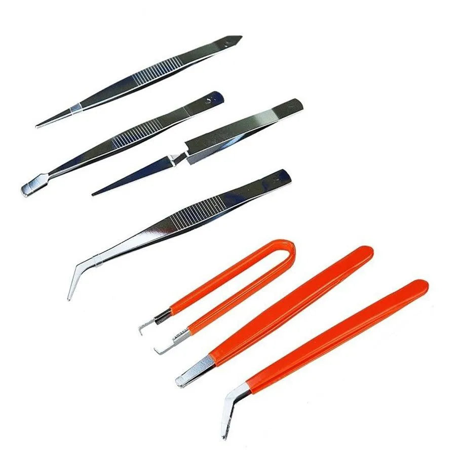 Ensemble de pincettes de précision - 7 pièces