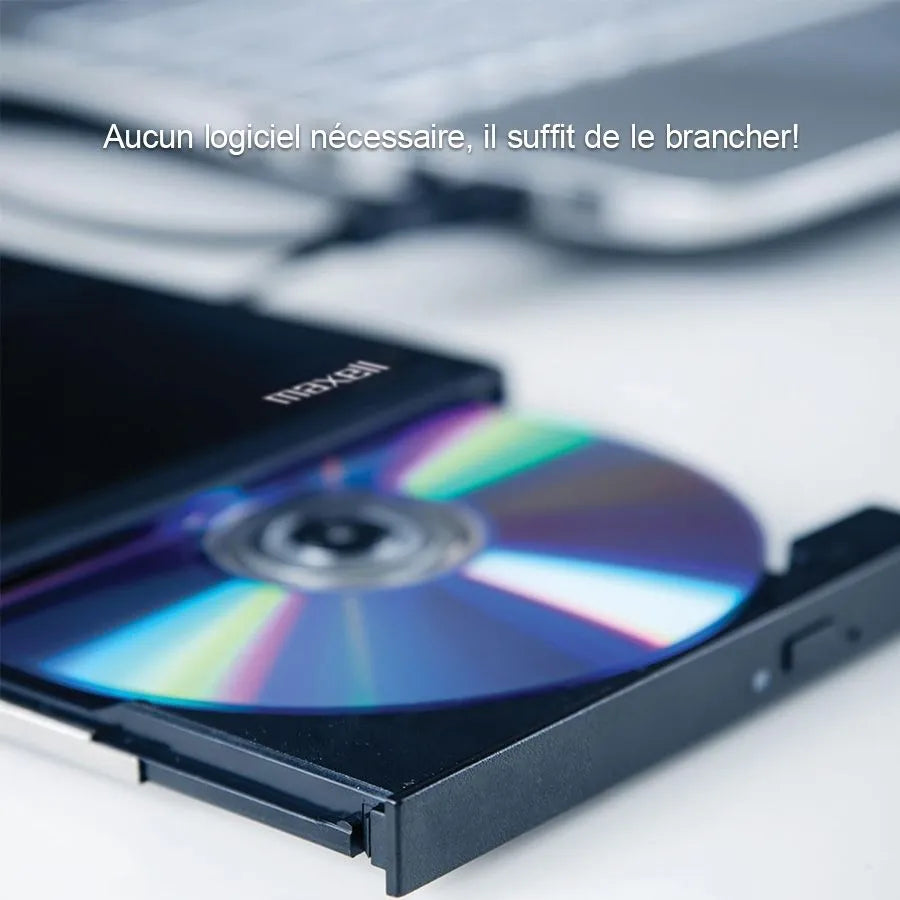 Graveur de CD /DVD Externe MAXELL - 8X/24X - USB 2.0