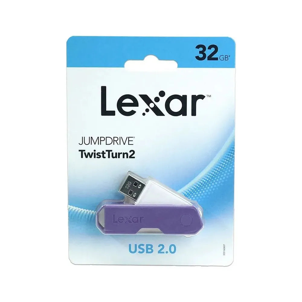 Clé USB 2.0 LEXAR TwistTurn2 - 32 Go - Couleurs variées