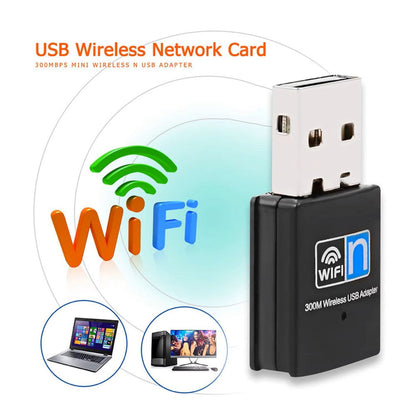 Adaptateur WiFi USB ultra-rapide 300 Mbps