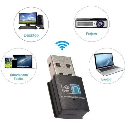 Adaptateur WiFi USB ultra-rapide 300 Mbps