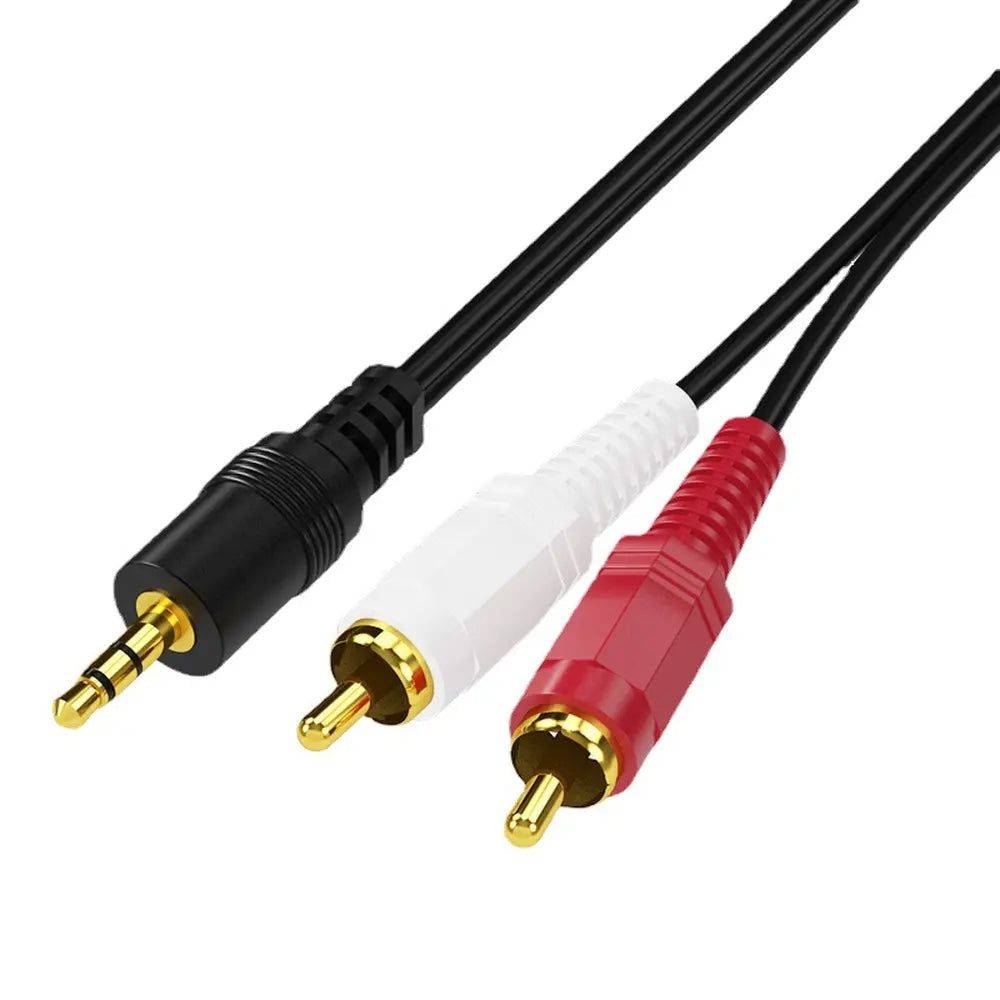 Câble Audio Stéréo Premium 3,5mm vers RCA 1,5m - Qualité Supérieure