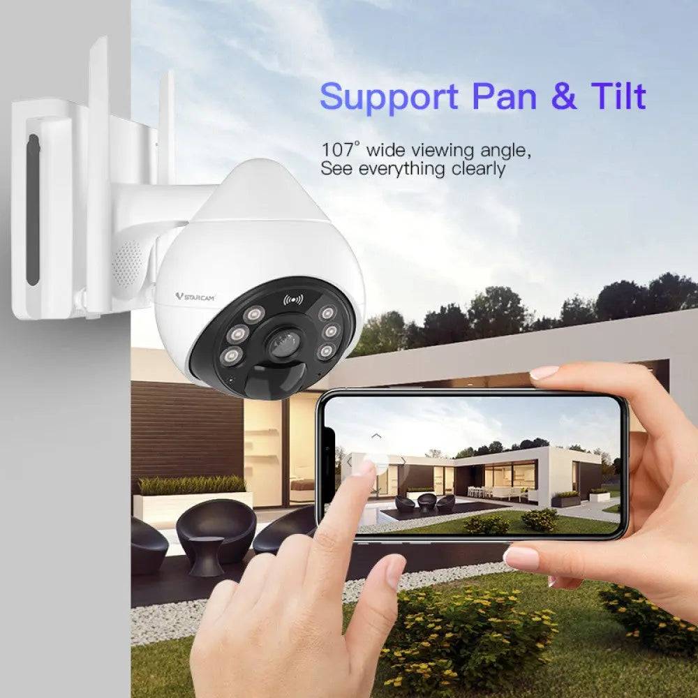Caméra de surveillance solaire intelligente HD 1080P - VStarcam CB69-TZ