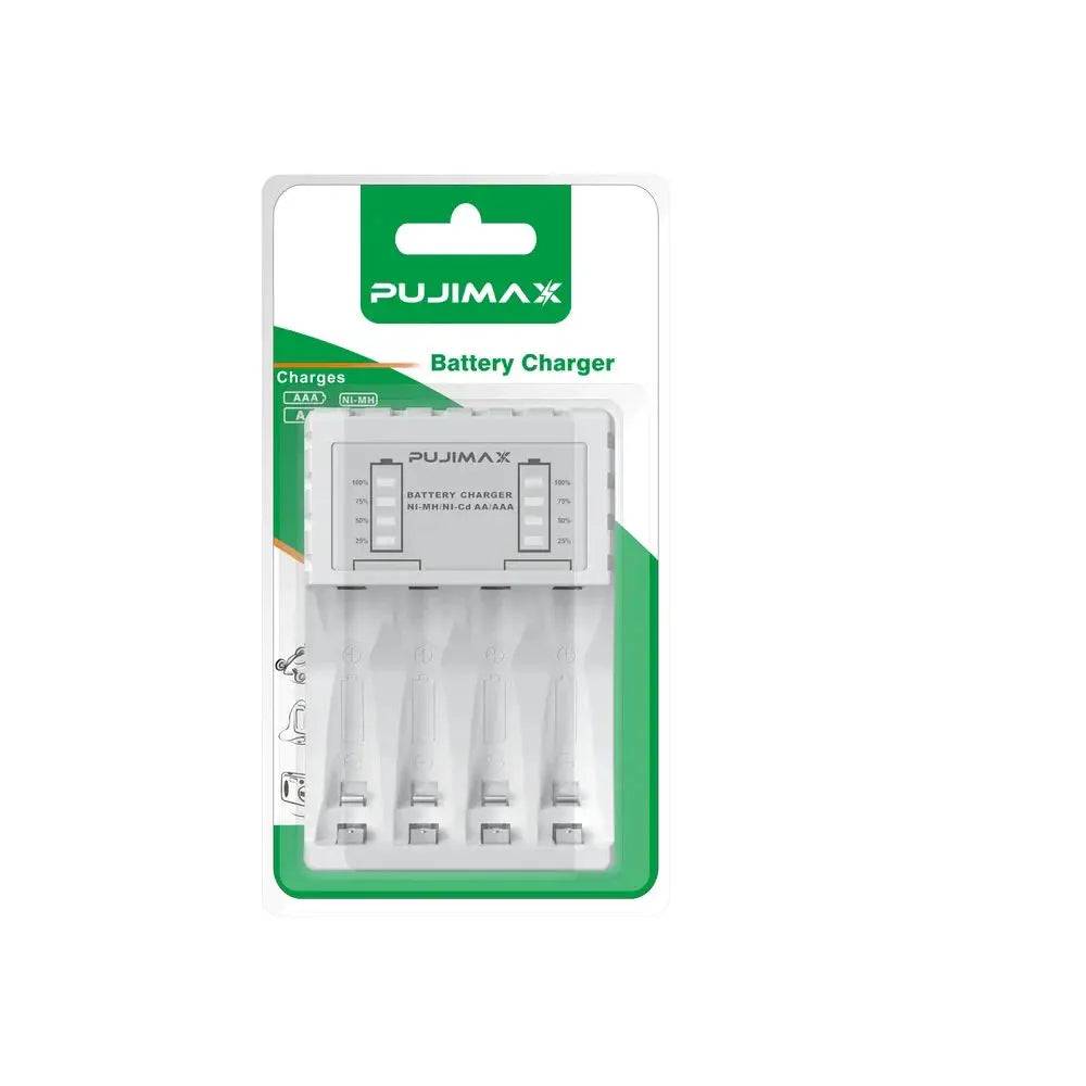 Chargeur USB Intelligent 4 Baies pour Piles AA & AAA Ni-mh/Ni-cd