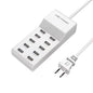 Chargeur USB intelligent 50W 10 prises 5V 2.4A/1A