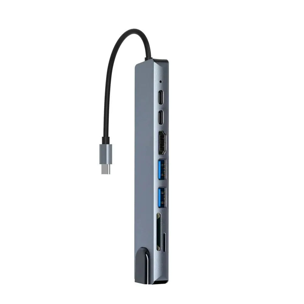Concentrateur USB-C 3.0 8 en 1 en Aluminium