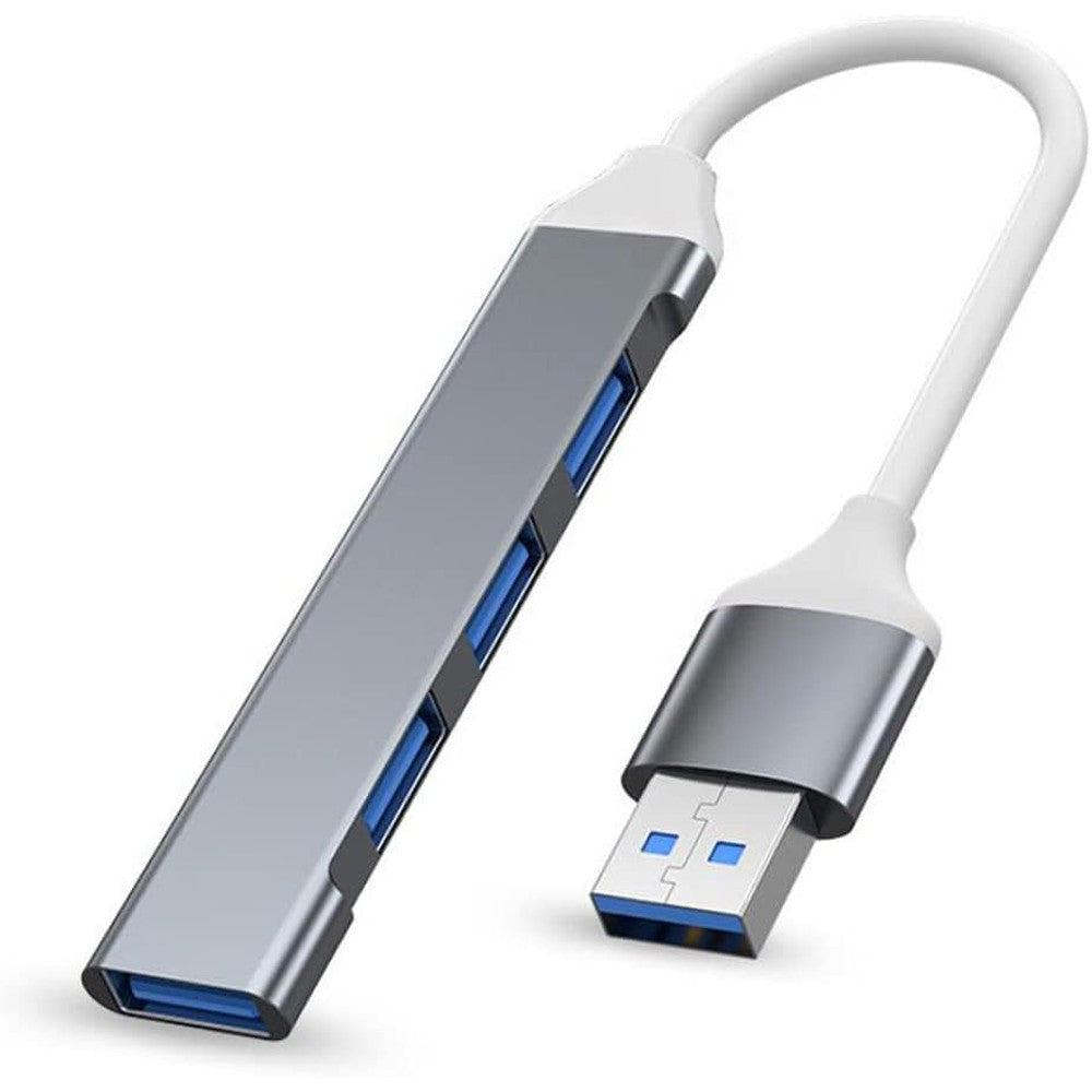 Concentrateur USB-A 3.0 4 en 1 en aluminium