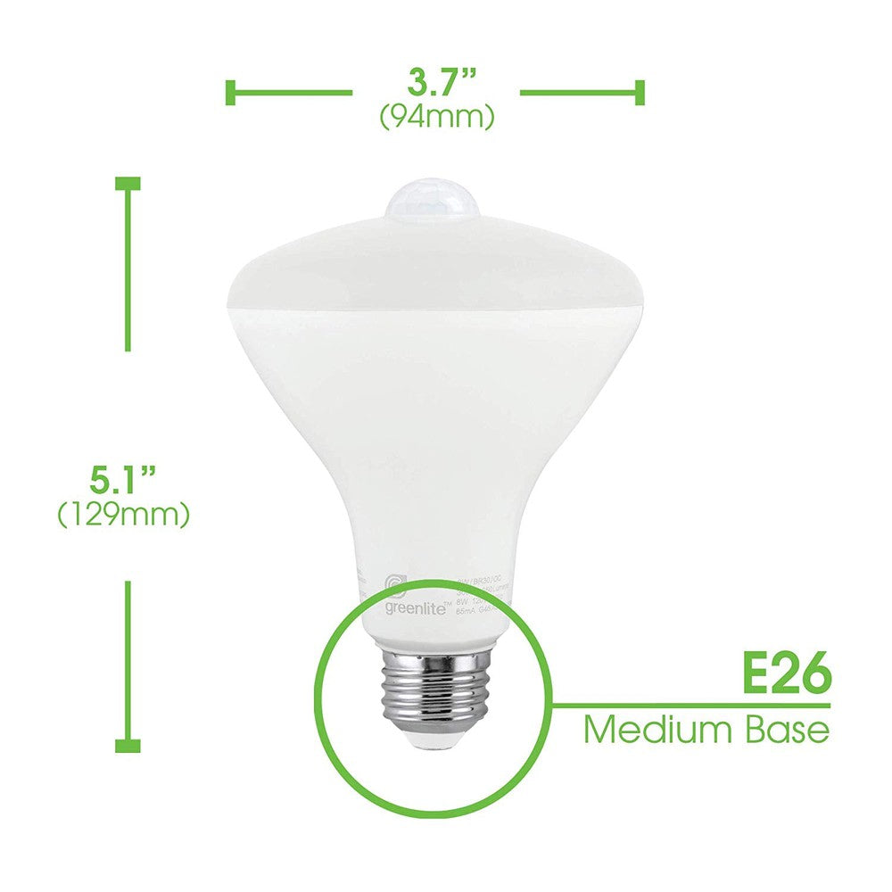 Ampoule DEL BR30 8W à détection de mouvement