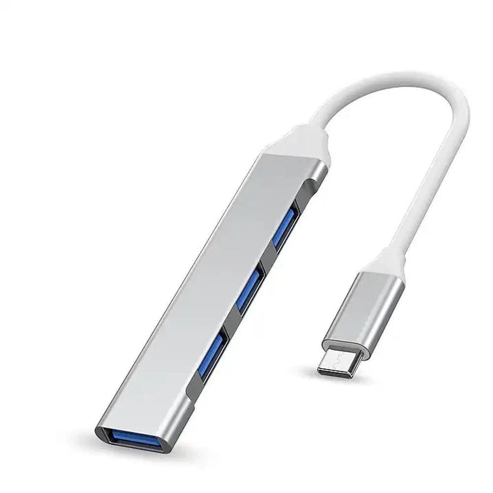 Concentrateur USB-C 3.0 4 en 1 en aluminium