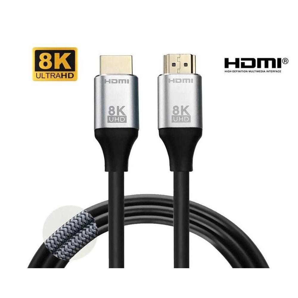 Câble HDMI® 2.1 en nylon tressé 8K Ultra HD 48Gbps HDR 3D