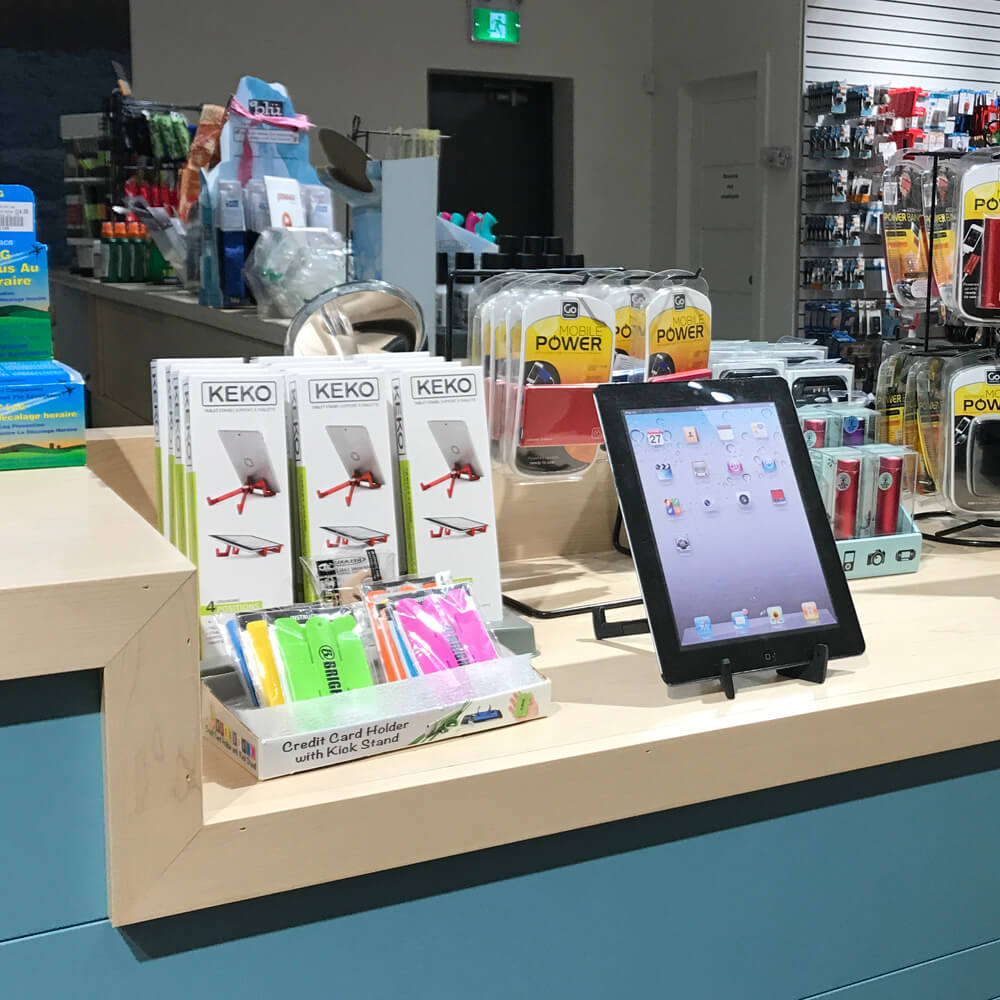 KEKO Universal Tablet Stand - Assorted with countertop tray