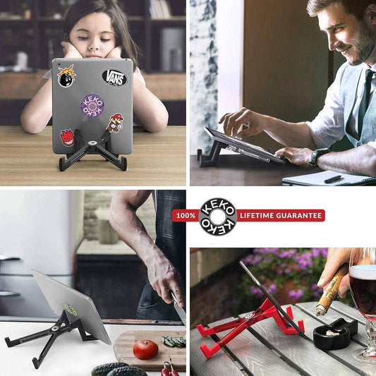 KEKO Universal Tablet Stand - Assorted with countertop tray