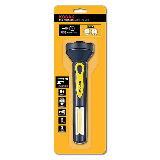 Lampe de poche LED rechargeable Kodak 120 Lumens