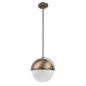 Luminaire suspendu Rétro Or Mat 2-en-1 pour salle à manger et salon