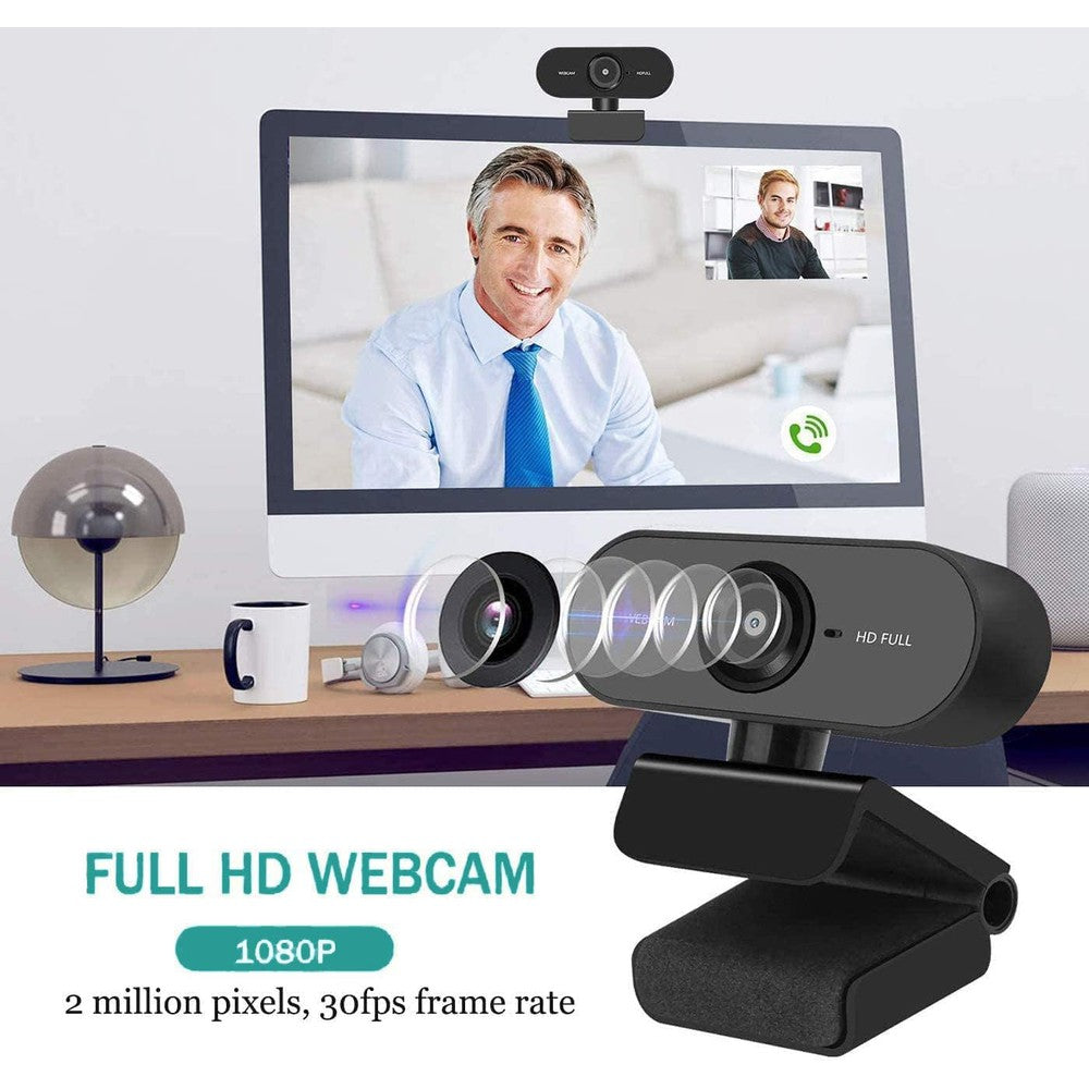 Webcam HD1080P 2MP plug & play