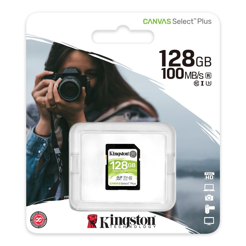 Carte SD Kingston Canvas Select Plus 128Go