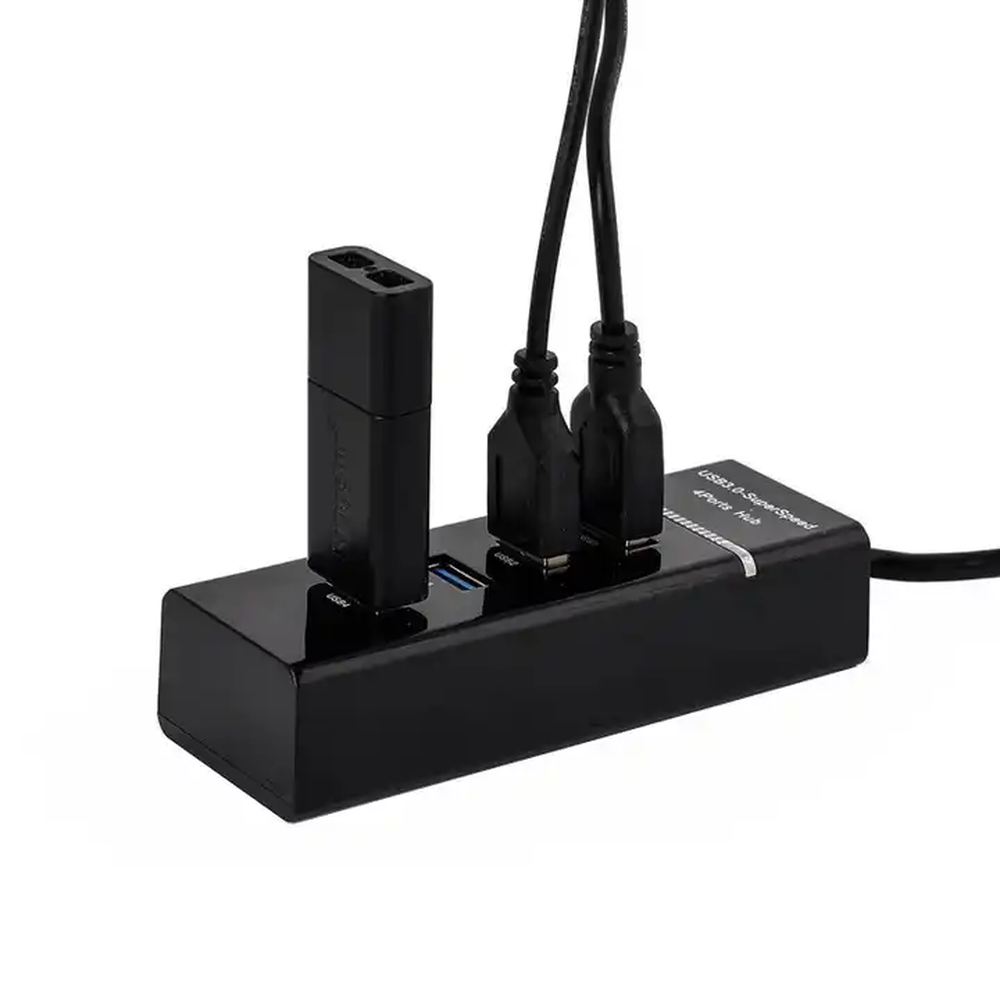 Concentrateur USB 3.0 4 en 1 - noir